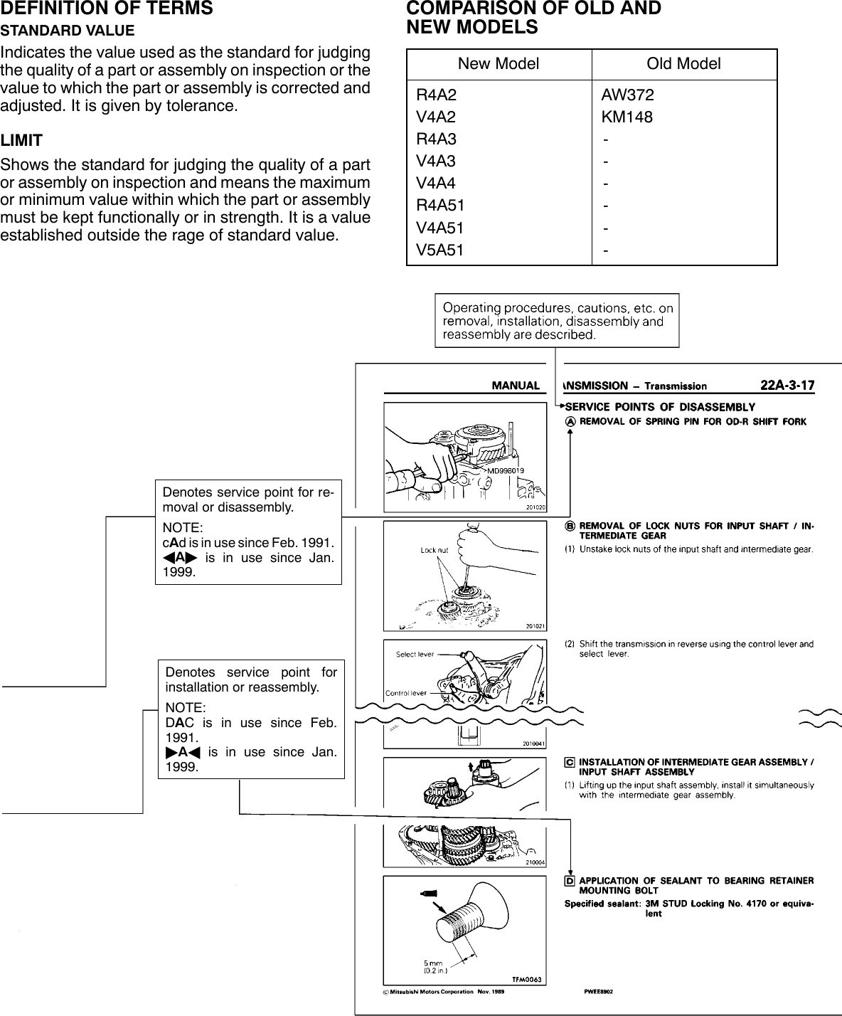 Page 3 of 6 - Mitsubishi Mitsubishi-Mitsubishi-Motors-Automobile-Parts-Aw372-Users-Manual- TRANSMISSION Workshop Manual FR A/T (W-E)  Mitsubishi-mitsubishi-motors-automobile-parts-aw372-users-manual