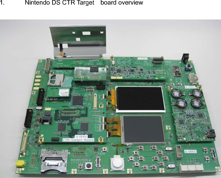 1.  Nintendo DS CTR Target    board overview 