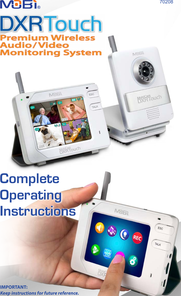 IMPORTANT: Keep instructions for future reference.70208CompleteOperatingInstructionsCompleteOperatingInstructionsCompleteOperatingInstructions