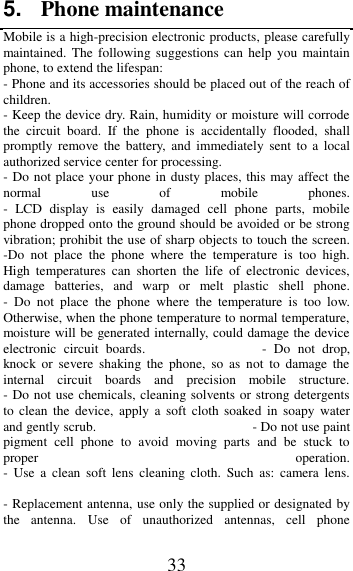 Page 33 of MobiWireS NIKITI 2G feature phone User Manual