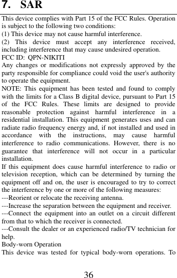 Page 36 of MobiWireS NIKITI 2G feature phone User Manual