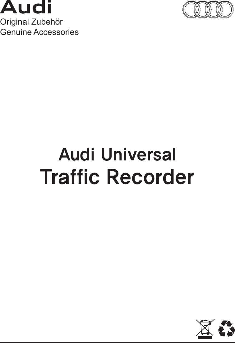 Original ZubehörGenuine AccessoriesAudi Universal Traffic Recorder