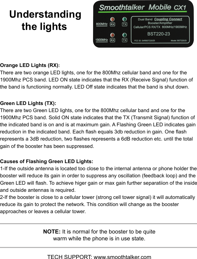Page 4 of Mobile Communications BST22023 Consumer Wide-band Coupling Booster User Manual 2