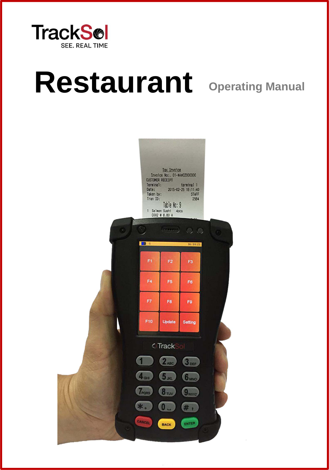 Restaurant Operating Manual