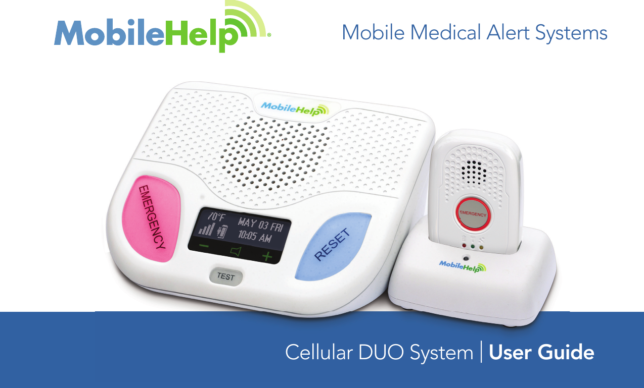 Mobile Medical Alert SystemsCellular DUO System | User Guide