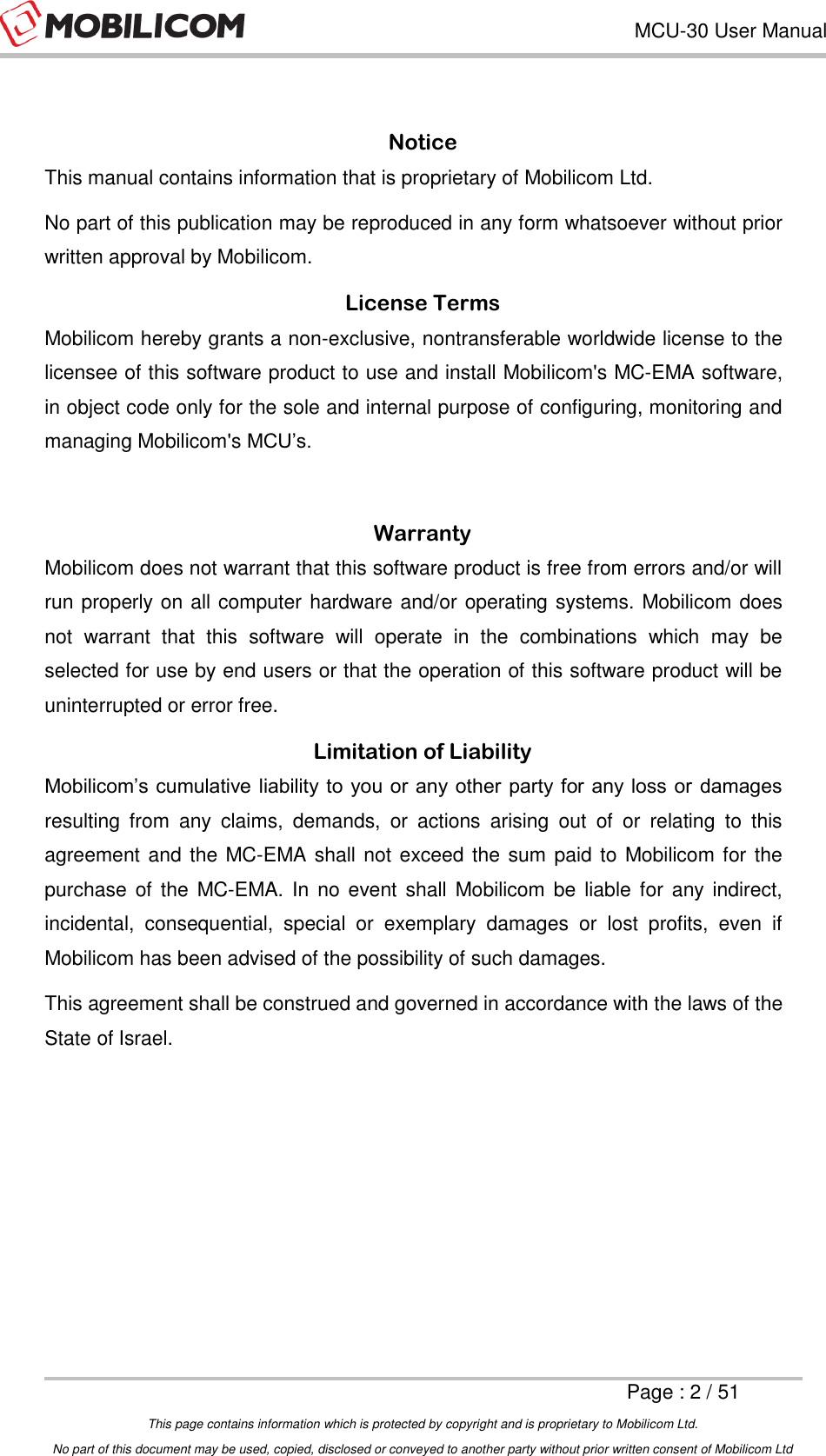 Page 2 of Mobilicom MCU-30 Communication unit used for security, robotics & surveillance User Manual Mobilicom s