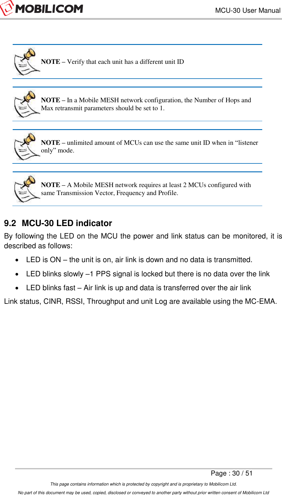 Page 30 of Mobilicom MCU-30 Communication unit used for security, robotics & surveillance User Manual Mobilicom s