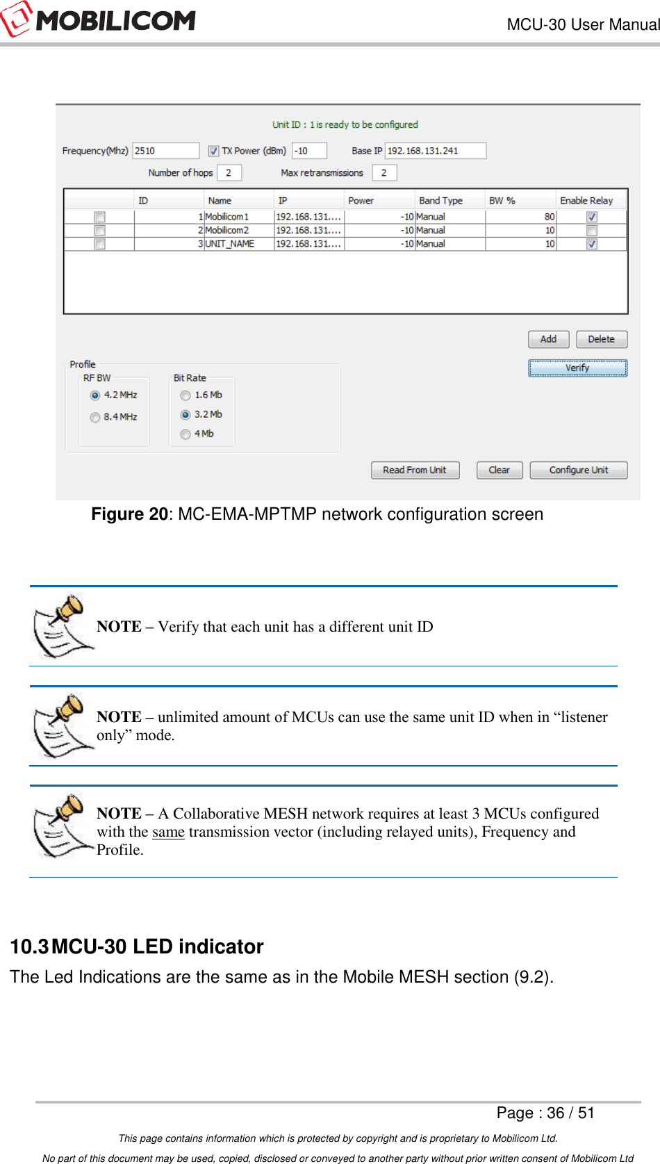 Page 36 of Mobilicom MCU-30 Communication unit used for security, robotics & surveillance User Manual Mobilicom s