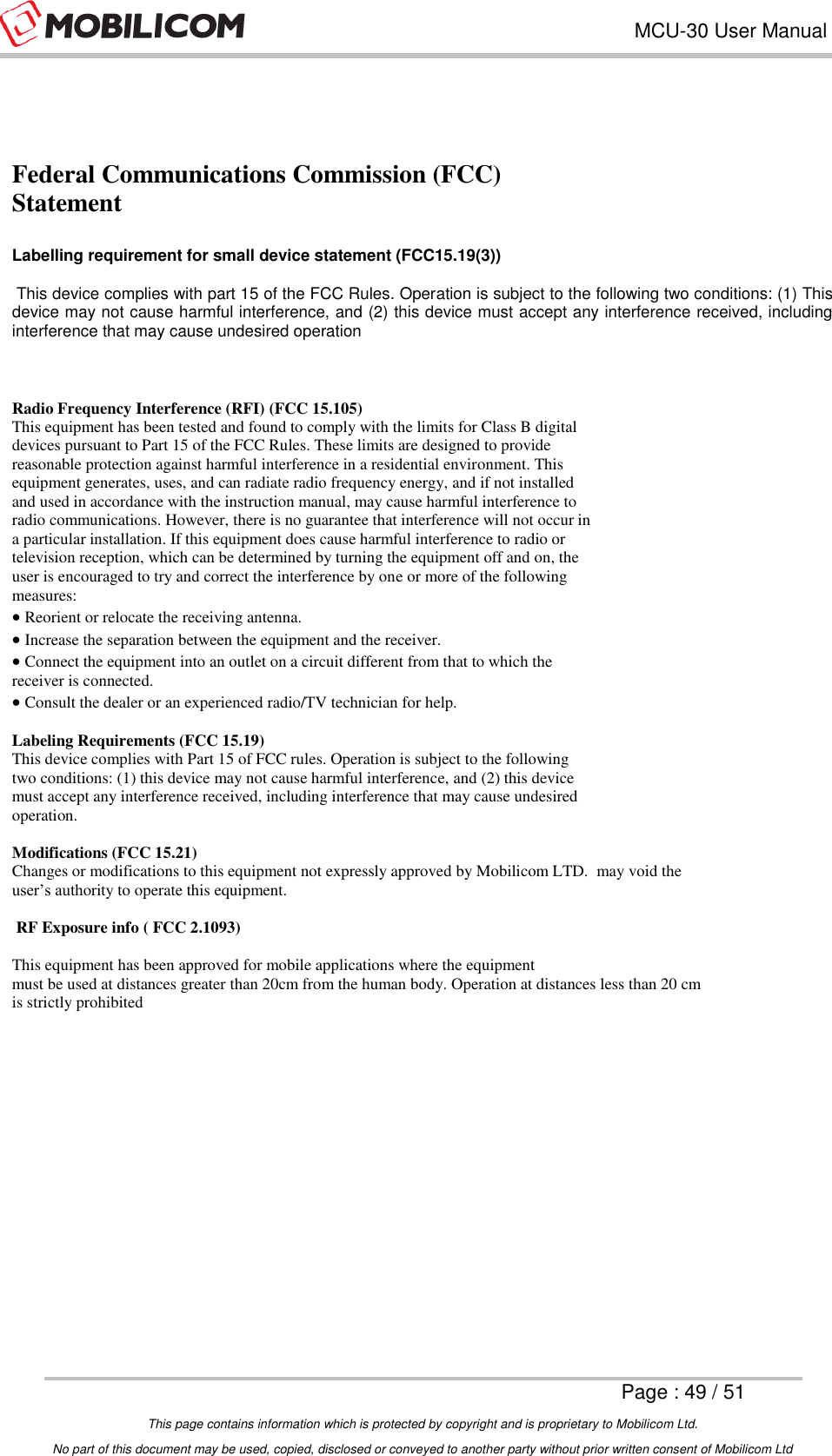 Page 49 of Mobilicom MCU-30 Communication unit used for security, robotics & surveillance User Manual Mobilicom s