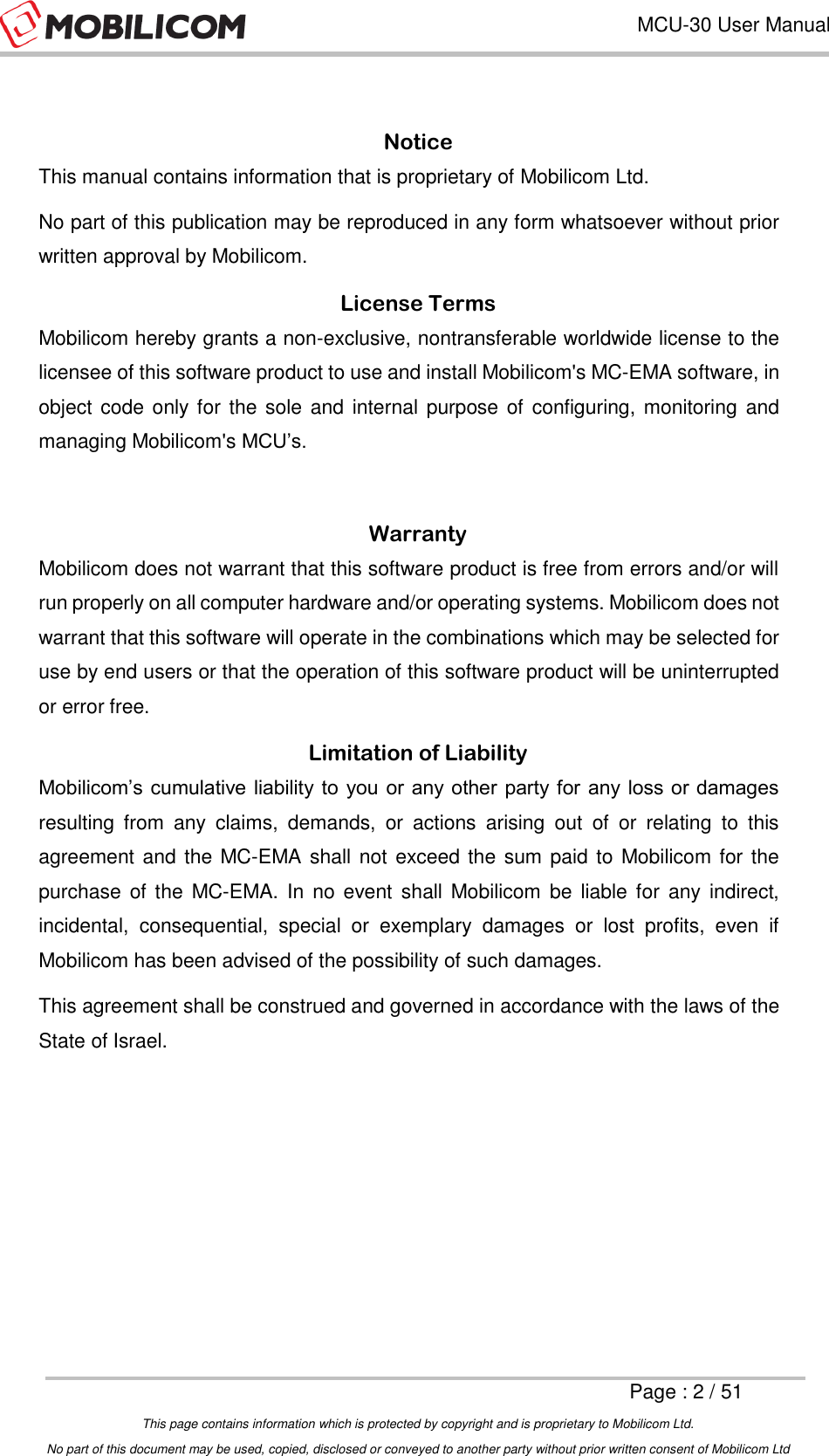 Page 2 of Mobilicom MCU-30L Communication unit used for security, robotics, surveillance User Manual Mobilicom s