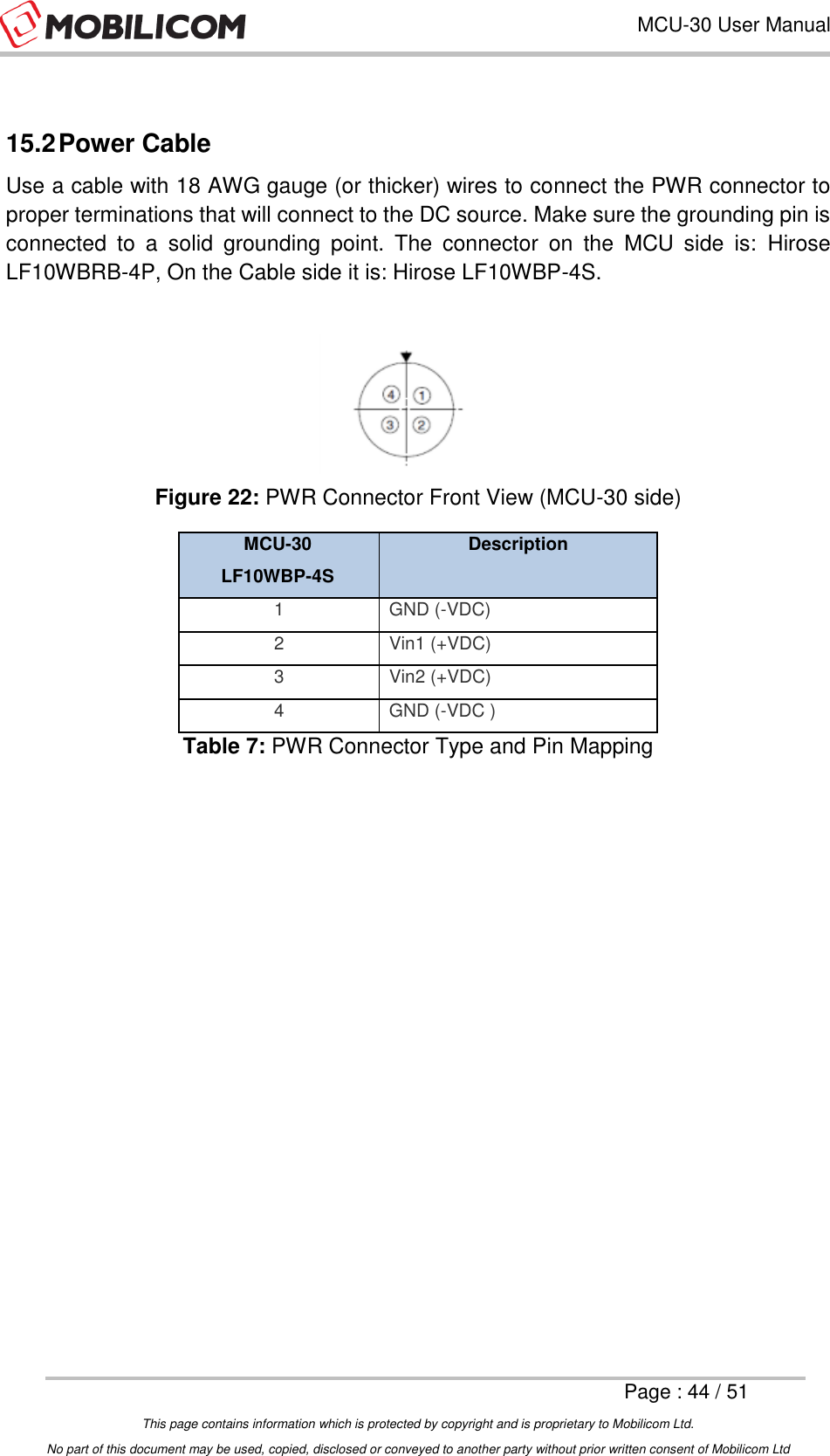 Page 44 of Mobilicom MCU-30L Communication unit used for security, robotics, surveillance User Manual Mobilicom s