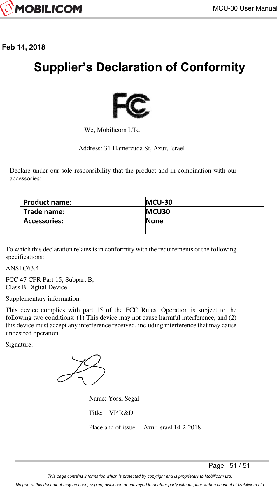 Page 51 of Mobilicom MCU-30L Communication unit used for security, robotics, surveillance User Manual Mobilicom s