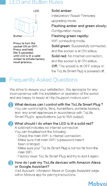 Page 1 of Mobvoi Information Technology MSS110 Smart WiFi Plug Mini User Manual               US QIG180213