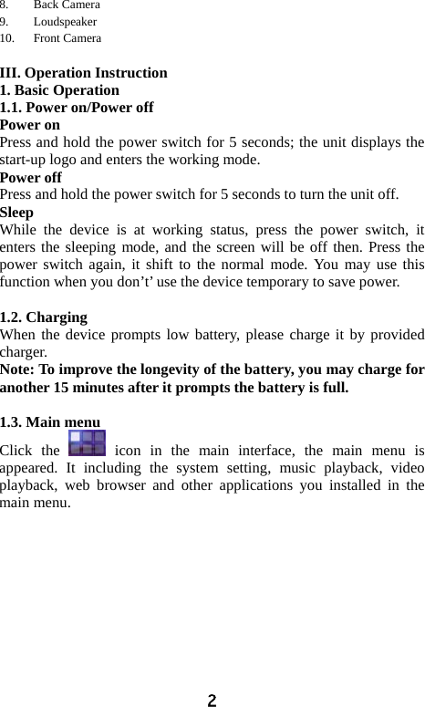MobyMax MBY700 Tablet PC User Manual PMP 7300