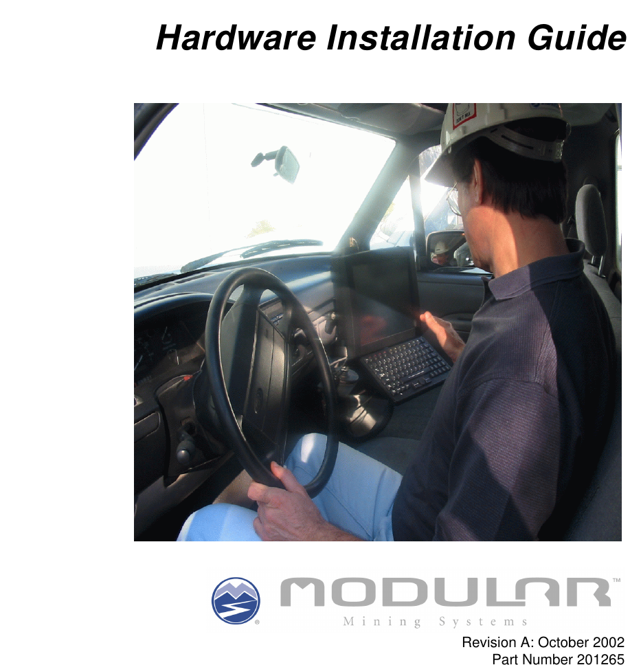 ForemanPCHardware Installation GuideRevision A: October 2002Part Number 201265