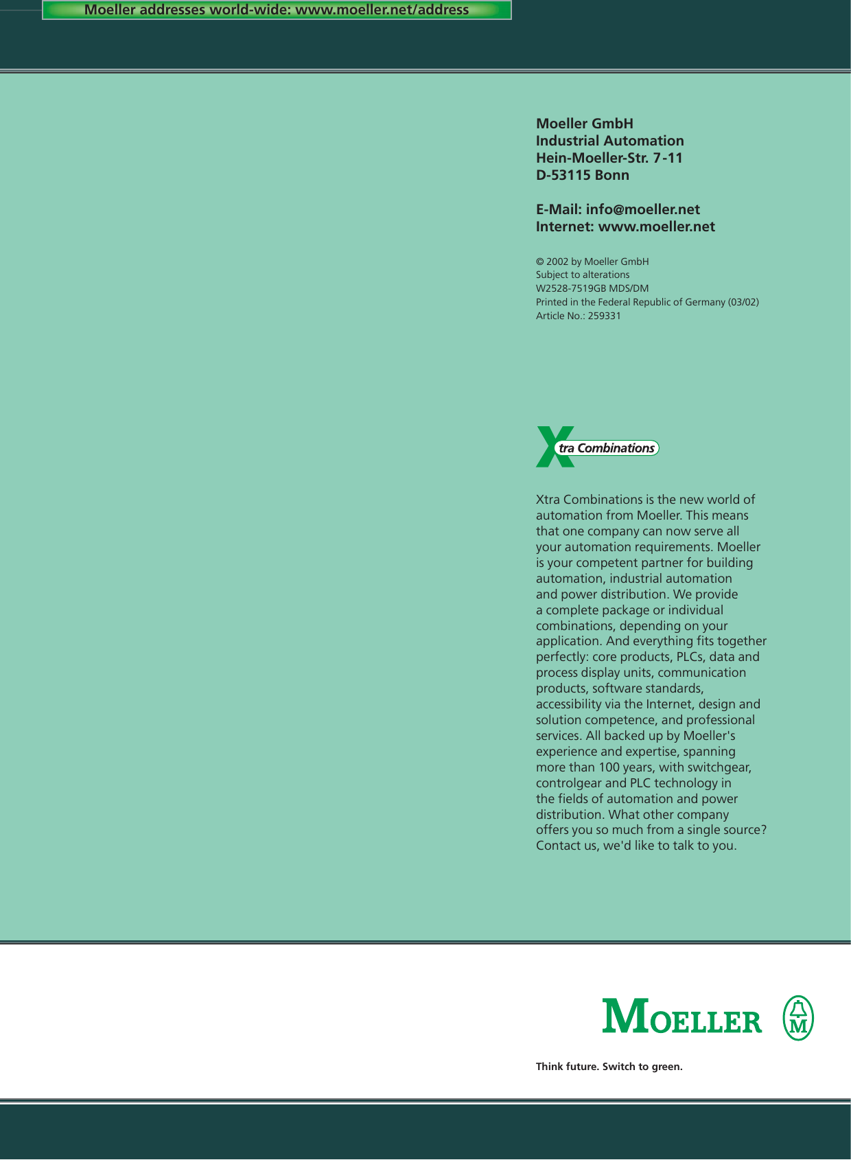 Page 12 of 12 - Moeller-Marine Moeller-Marine-Easy-400-Users-Manual- W2528-7519GB_Easy  Moeller-marine-easy-400-users-manual