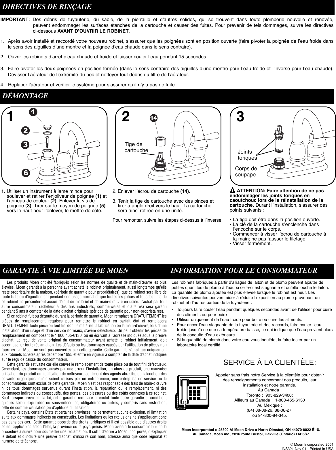 Page 3 of 8 - Moen Moen-Lever-Chrome-84781-Users-Manual- INS321  Moen-lever-chrome-84781-users-manual