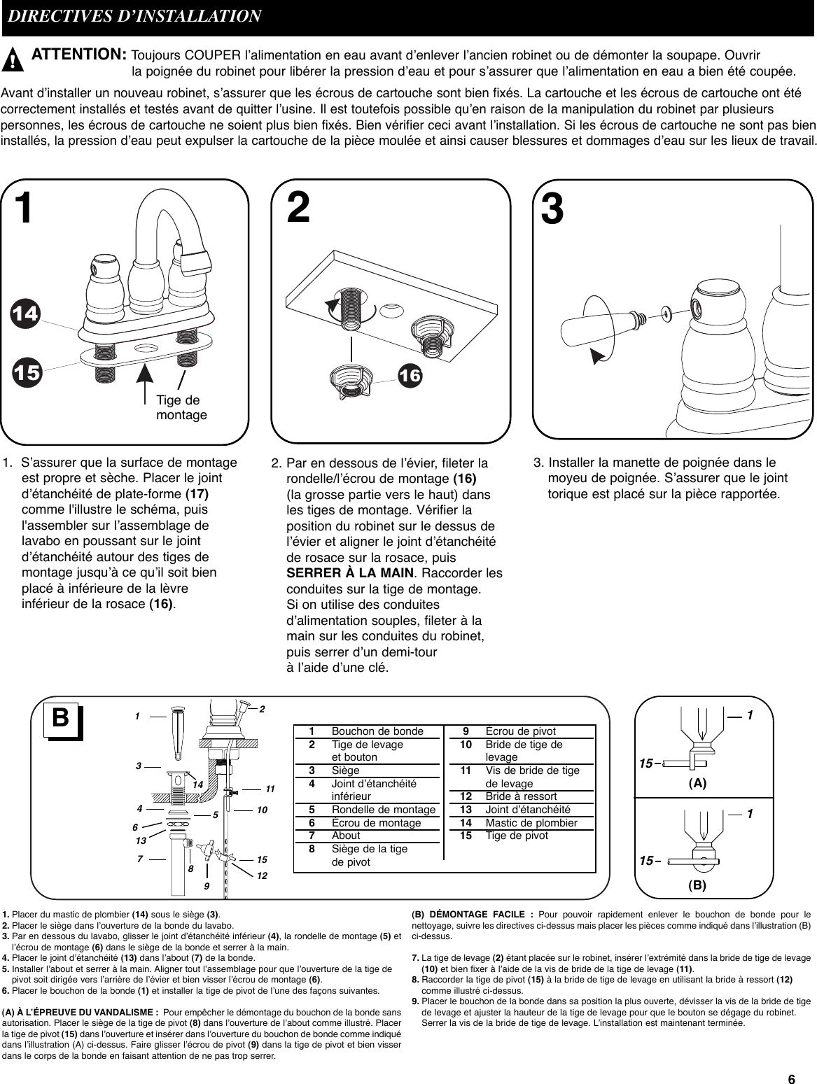 Page 8 of 8 - Moen Moen-Lever-Chrome-84781-Users-Manual- INS321  Moen-lever-chrome-84781-users-manual