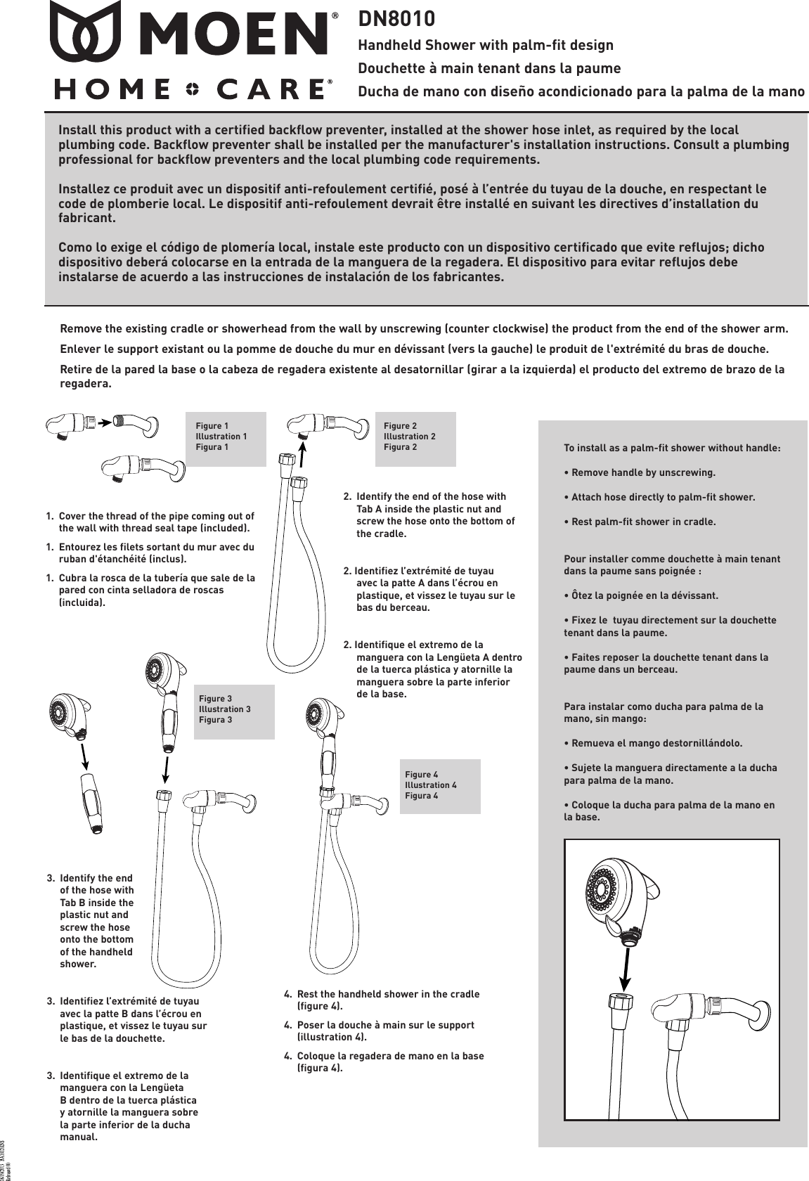 Moen Outdoor Shower Dn8010 Users Manual