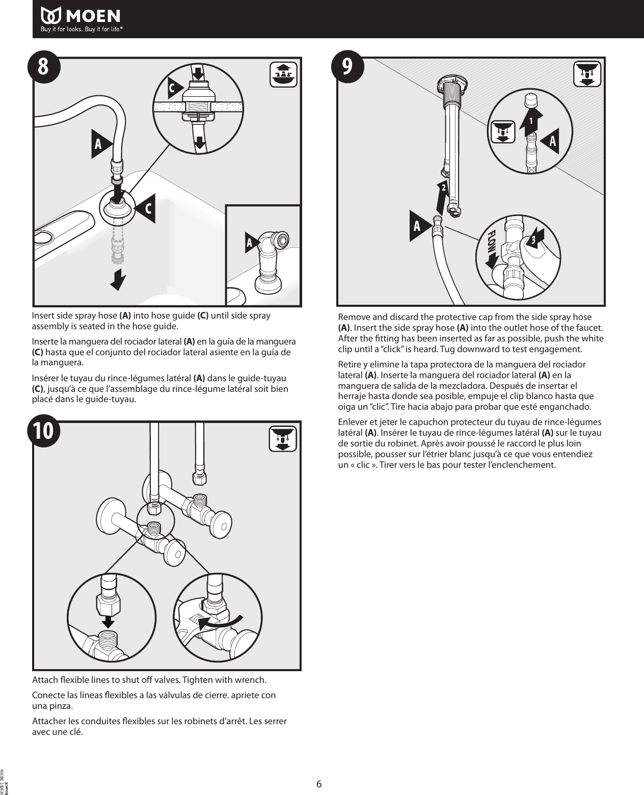 Page 6 of 8 - Moen Moen-Moen-Plumbing-Product-Ins10134-9-Users-Manual-  Moen-moen-plumbing-product-ins10134-9-users-manual