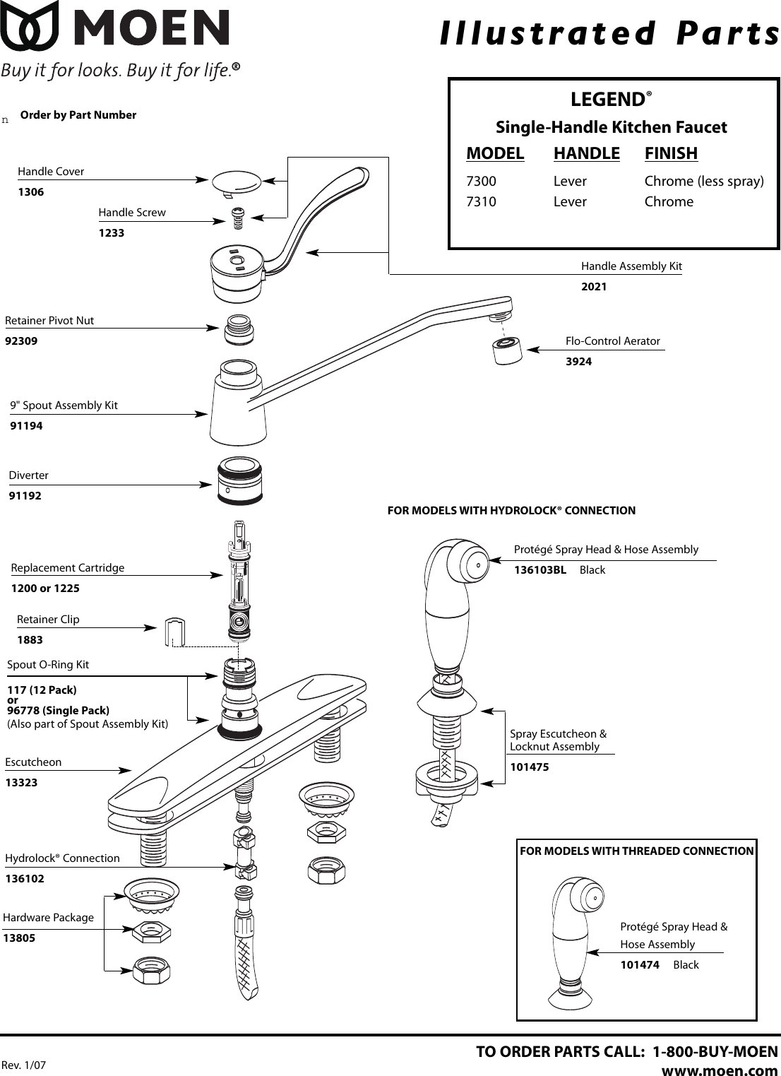 Moen Single Lever Kitchen Faucet Diagram | Wow Blog