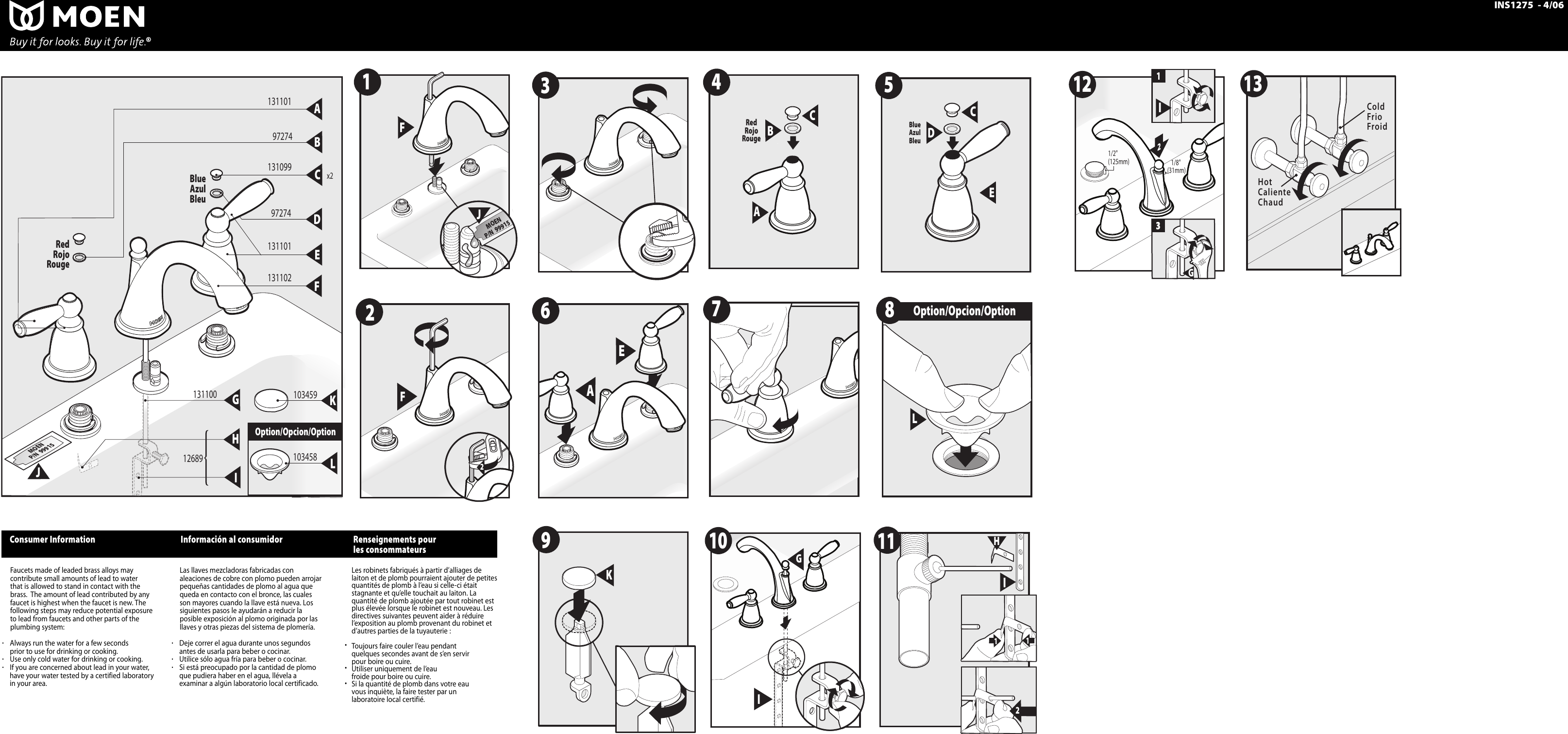 Page 2 of 6 - Moen Moen-T6620-Series-Users-Manual- INS1275  Moen-t6620-series-users-manual