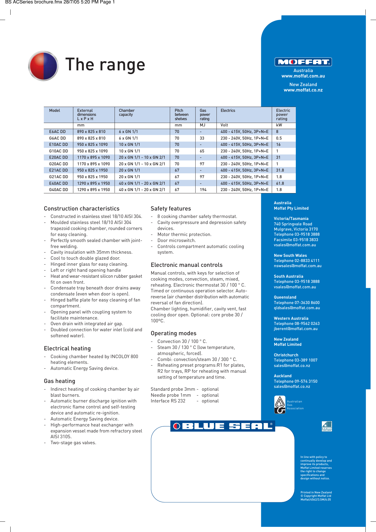 Page 12 of 12 - Moffat Moffat-Blue-Seal-Ac-Series-Users-Manual- BS ACSeries Brochurex  Moffat-blue-seal-ac-series-users-manual