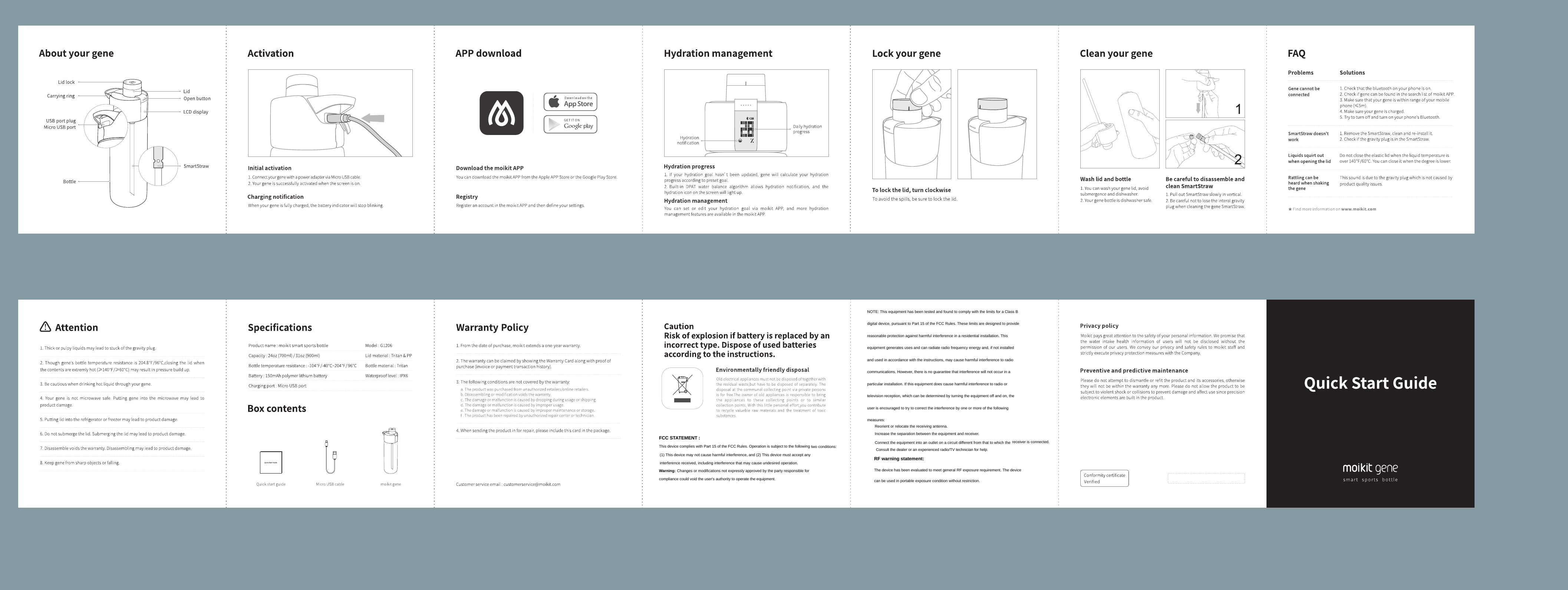 FCC STATEMENT :This device complies with Part 15 of the FCC Rules. Operation is subject to the following two conditions:(1) This device may not cause harmful interference, and (2) This device must accept anyinterference received, including interference that may cause undesired operation.Warning: Changes or modifications not expressly approved by the party responsible forcompliance could void the user's authority to operate the equipment.NOTE: This equipment has been tested and found to comply with the limits for a Class Bdigital device, pursuant to Part 15 of the FCC Rules. These limits are designed to providereasonable protection against harmful interference in a residential installation. Thisequipment generates uses and can radiate radio frequency energy and, if not installedand used in accordance with the instructions, may cause harmful interference to radiocommunications. However, there is no guarantee that interference will not occur in aparticular installation. If this equipment does cause harmful interference to radio ortelevision reception, which can be determined by turning the equipment off and on, theuser is encouraged to try to correct the interference by one or more of the followingmeasures:　Reorient or relocate the receiving antenna.　Increase the separation between the equipment and receiver.　Connect the equipment into an outlet on a circuit different from that to which the receiver is connected.　Consult the dealer or an experienced radio/TV technician for help.RF warning statement:The device has been evaluated to meet general RF exposure requirement. The devicecan be used in portable exposure condition without restriction.