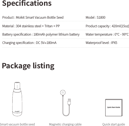 4QFDJGJDBUJPOT1BDLBHFMJTUJOH.BHOFUJDDIBSHJOHDBCMF4NBSUWBDVVNCPUUMFTFFE.PEFM41SPEVDUDBQBDJUZNMP[8BUFSUFNQFSBUVSFǫǫ8BUFSQSPPGMFWFM*191SPEVDU.PJLJU4NBSU7BDVVN#PUUMF4FFE.BUFSJBMTUBJOMFTTTUFFM5SJUBO11#BUUFSZTQFDJGJDBUJPON"IQPMZNFSMJUIJVNCBUUFSZ$IBSHJOHTQFDJGJDBUJPO%$7N"2VJDL4UBSU(VJEF2VJDLTUBSUHVJEF