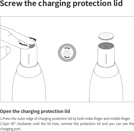 4DSFXUIFDIBSHJOHQSPUFDUJPOMJE0QFOUIFDIBSHJOHQSPUFDUJPOMJE1SFTTUIFPVUFSFEHFPGDIBSHJOHQSPUFDUJPOMJECZCPUIJOEFYGJOHFSBOENJEEMFGJOHFS4QJO o DMPDLXJTF VOUJM UIF MJE SJTFT SFNPWF UIF QSPUFDUJPO MJE BOE ZPV DBO TFF UIFDIBSHJOHQPSU