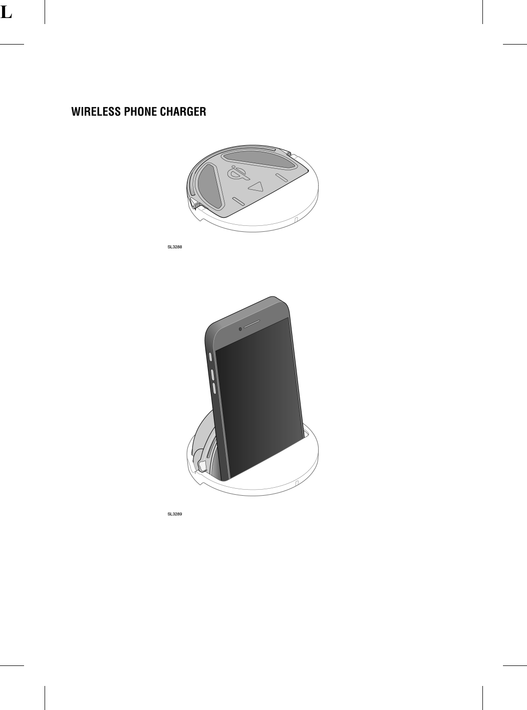 LWIRELESS PHONE CHARGER