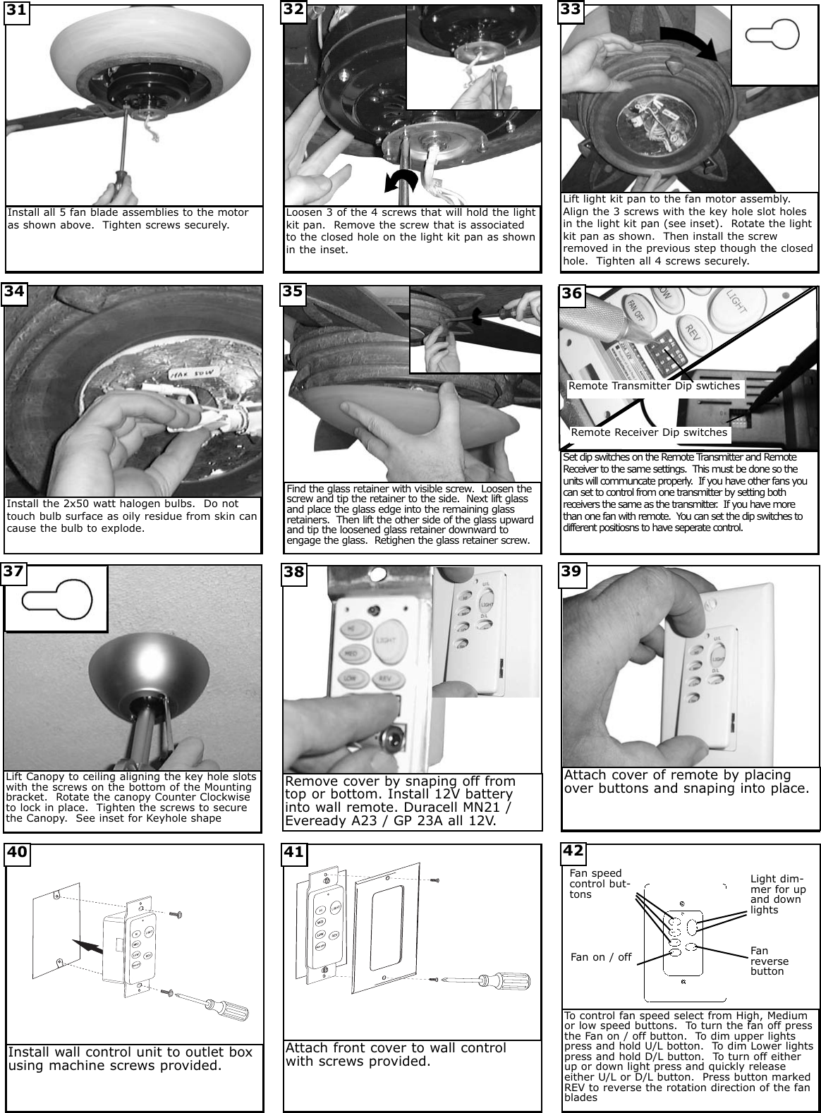 Page 5 of 6 - Monte-Carlo-Fan-Company Monte-Carlo-Fan-Company-5Ahr60-Users-Manual-  Monte-carlo-fan-company-5ahr60-users-manual