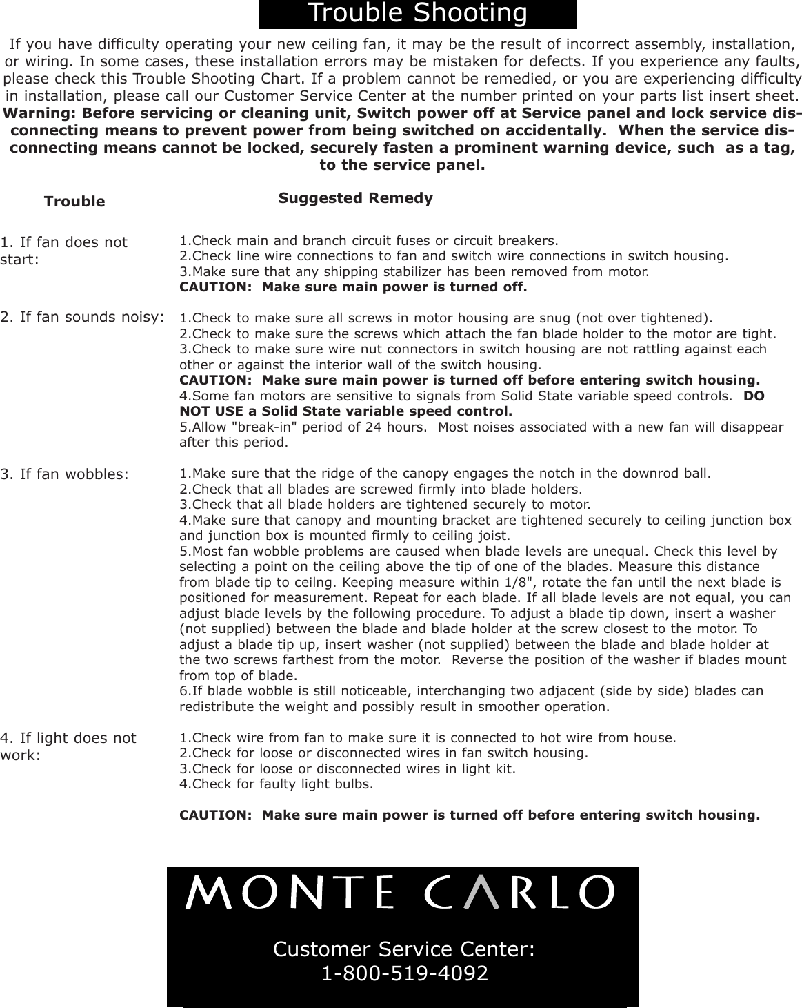 Page 5 of 5 - Monte-Carlo-Fan-Company Monte-Carlo-Fan-Company-5Ed56Wad-Series-Users-Manual-  Monte-carlo-fan-company-5ed56wad-series-users-manual