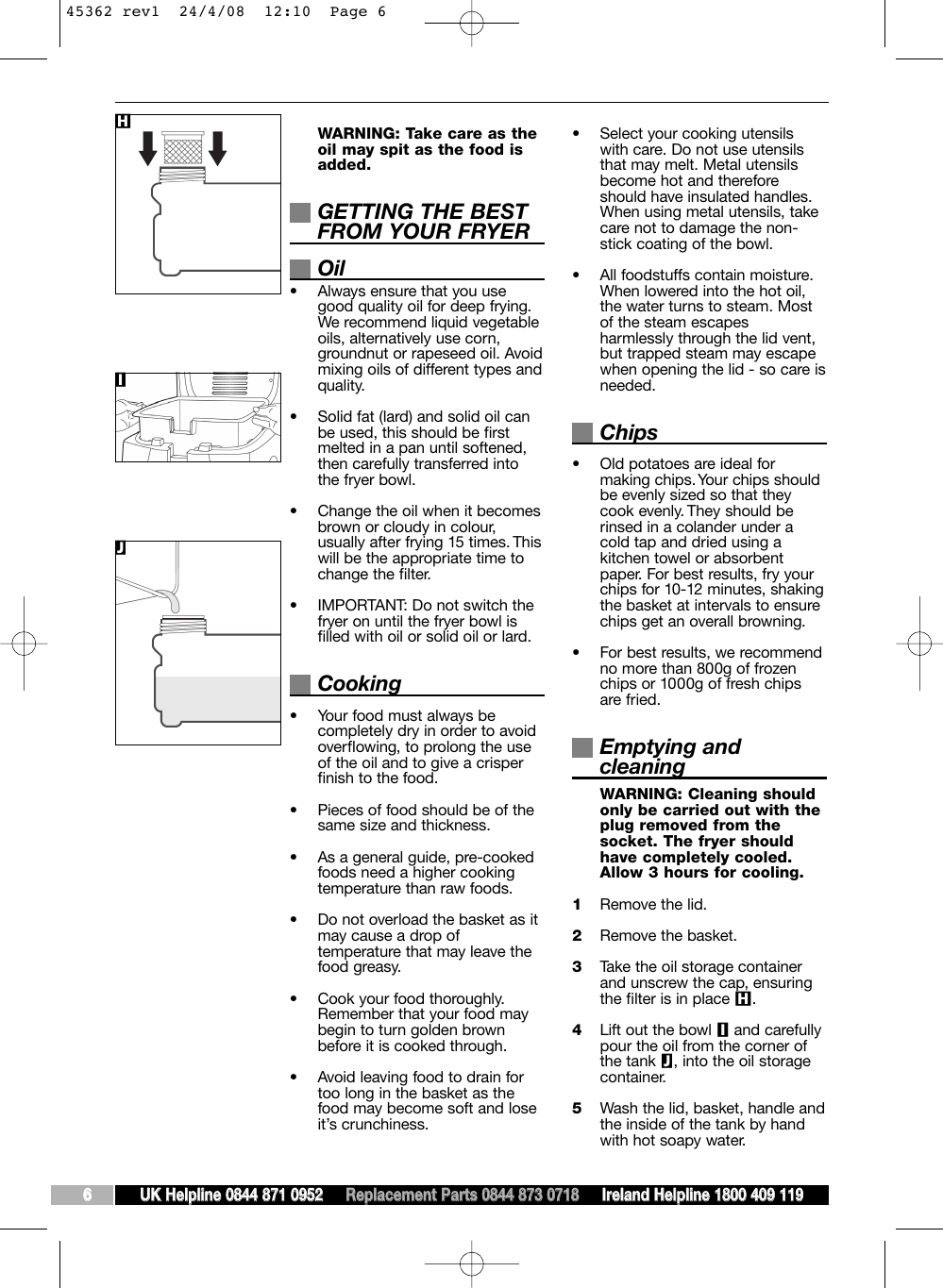 Page 6 of 8 - Morphy-Richards Morphy-Richards-45362-Users-Manual-  Morphy-richards-45362-users-manual