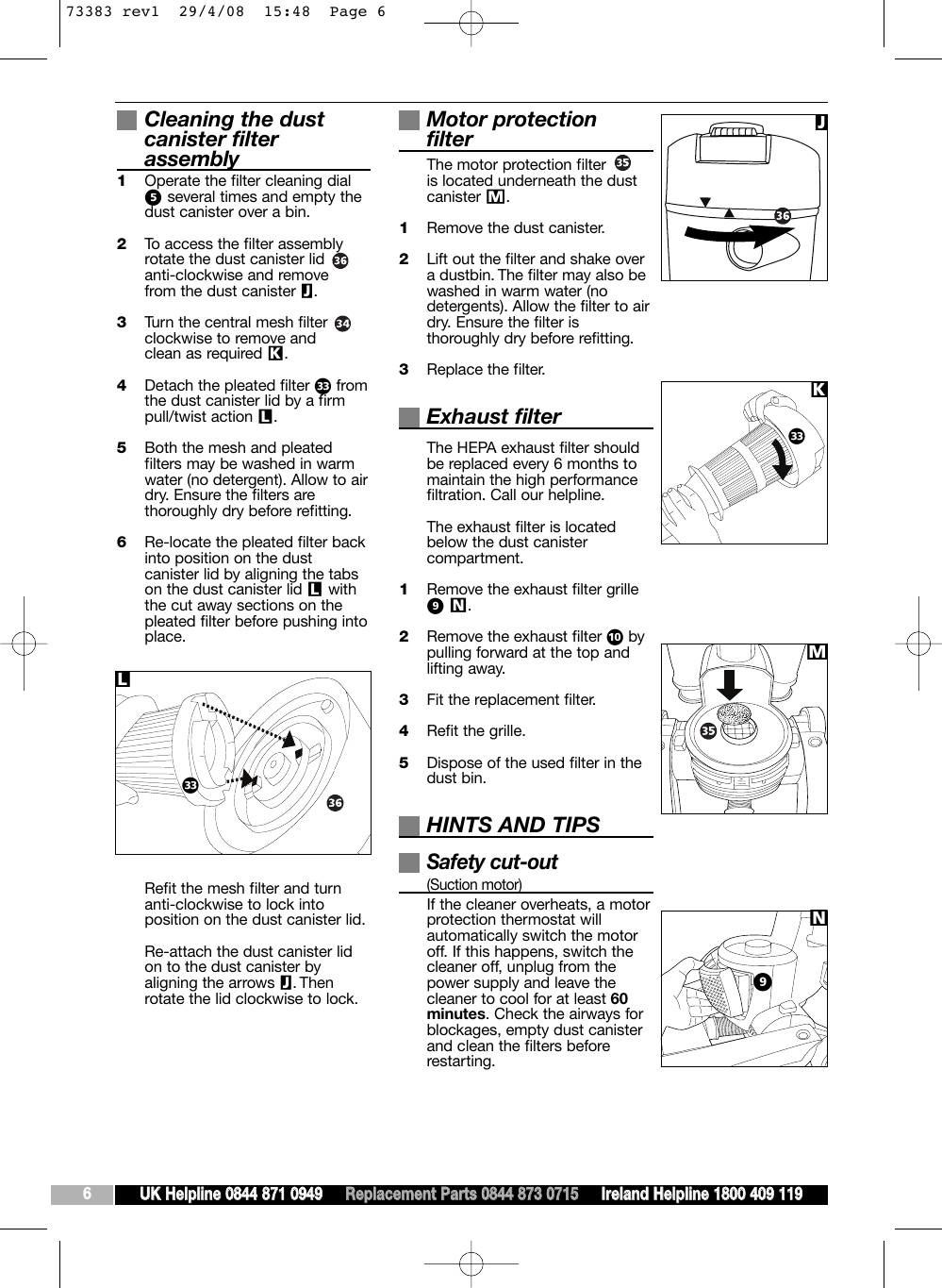 Page 6 of 8 - Morphy-Richards Morphy-Richards-73383-Users-Manual-  Morphy-richards-73383-users-manual