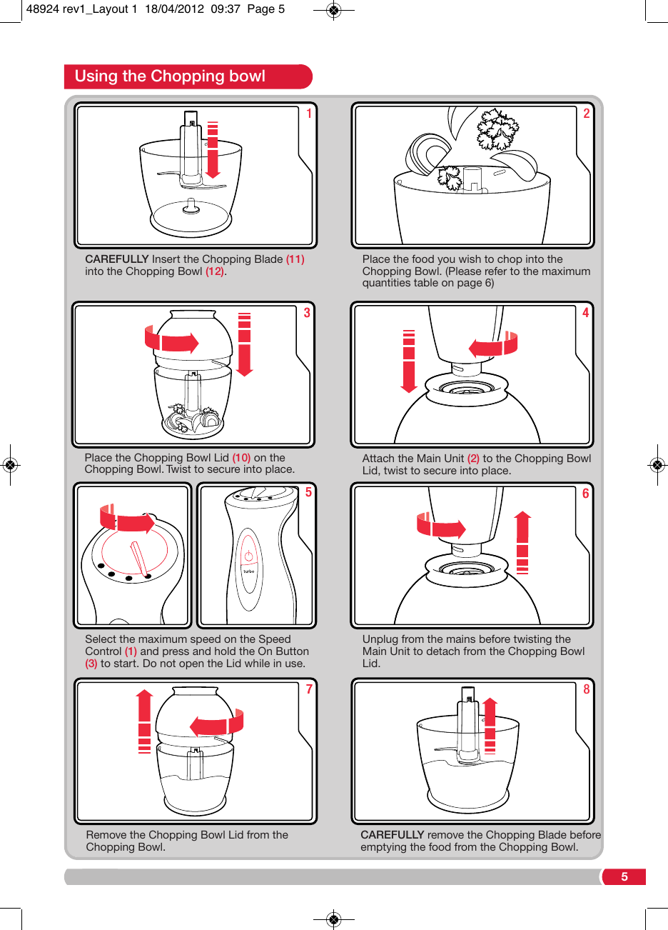 Page 5 of 8 - Morphy-Richards Morphy-Richards-Morphy-Richards-Blender-48924-Users-Manual- 48924 Rev1_  Morphy-richards-morphy-richards-blender-48924-users-manual