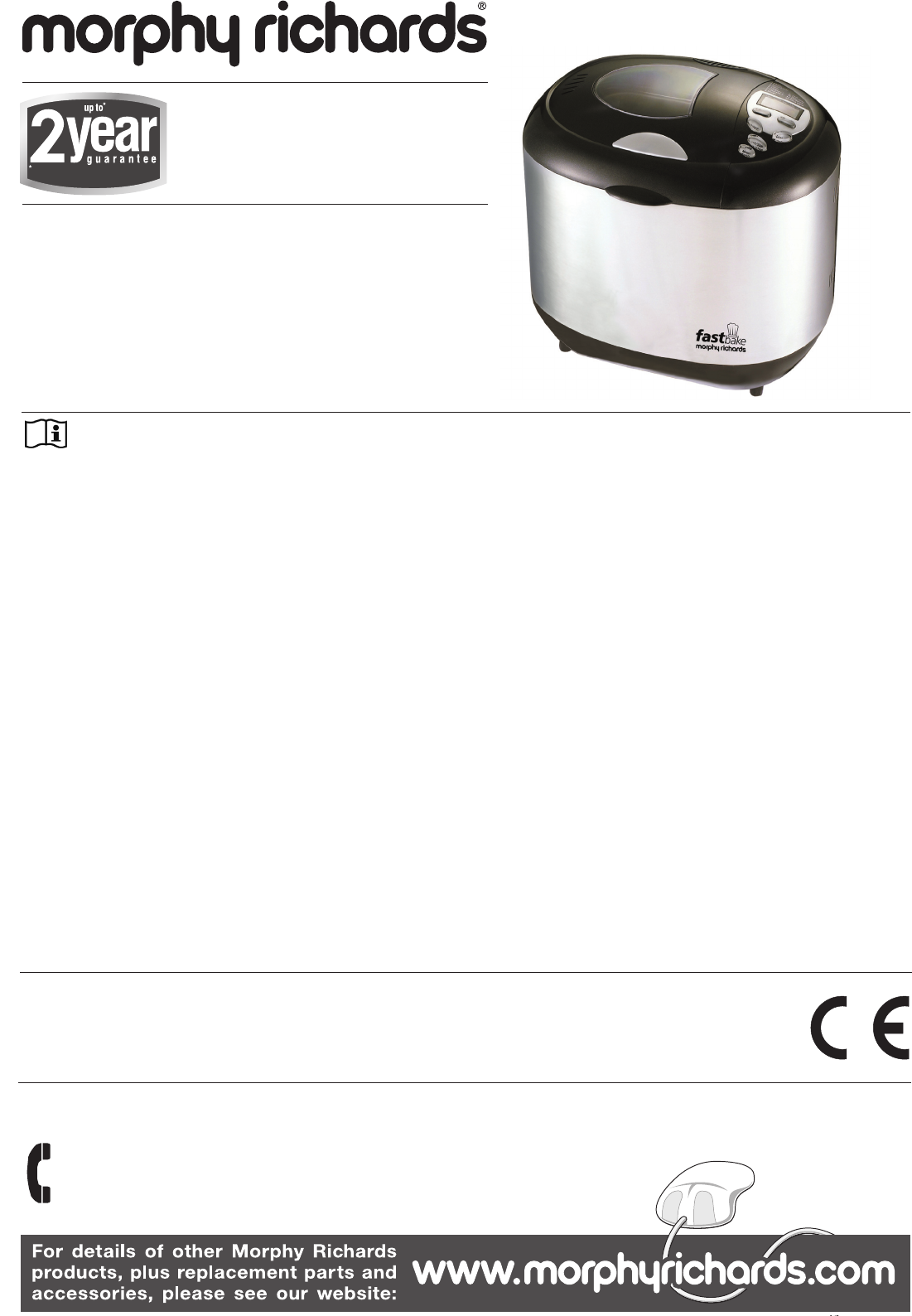 morphy richards fastbake bread maker instructions