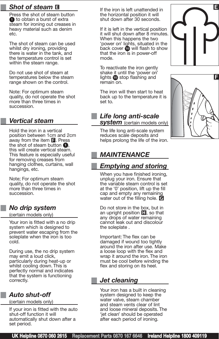 Page 6 of 8 - Morphy-Richards Morphy-Richards-Turbo-Steam-Iron-Steam-Users-Manual- 40655 Rev3  Morphy-richards-turbo-steam-iron-steam-users-manual