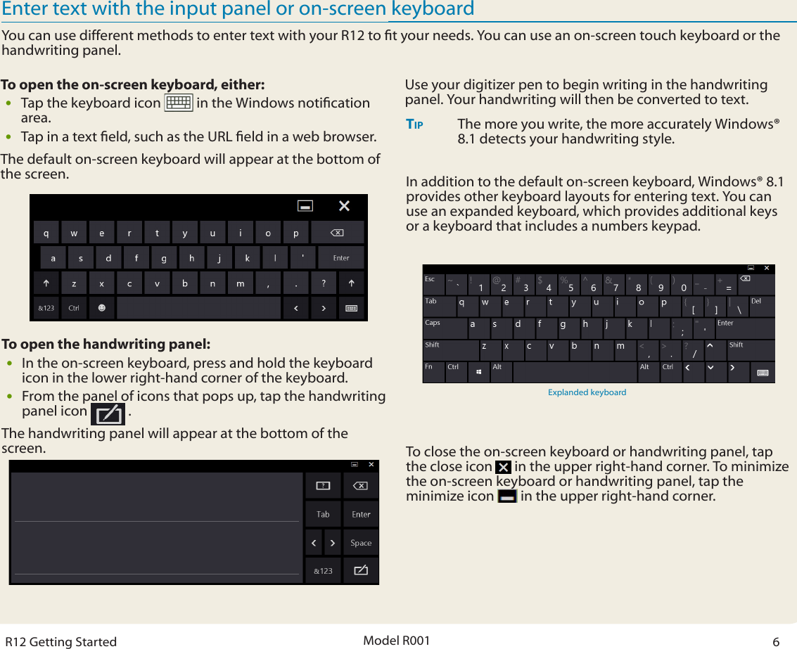 Page 6 of 7 - Motion-Computing Motion-Computing-R12-Windows-8-1-Getting-Started-Guide- Getting Started With The Motion® R12 Tablet PC  Motion-computing-r12-windows-8-1-getting-started-guide