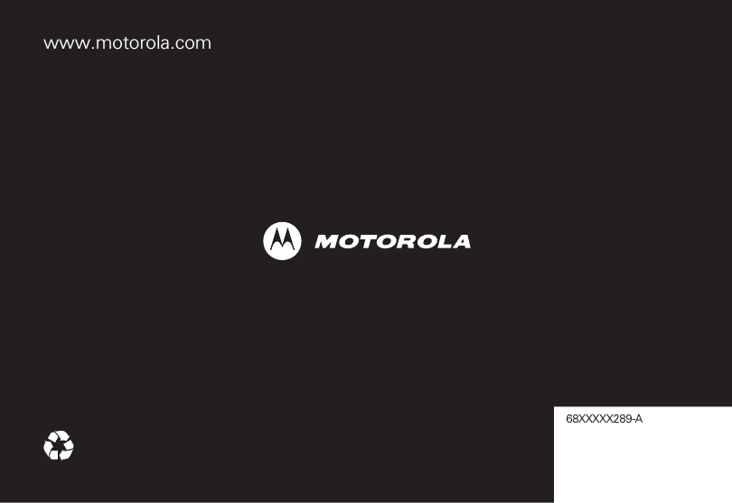 www.motorola.com68XXXXX289-A