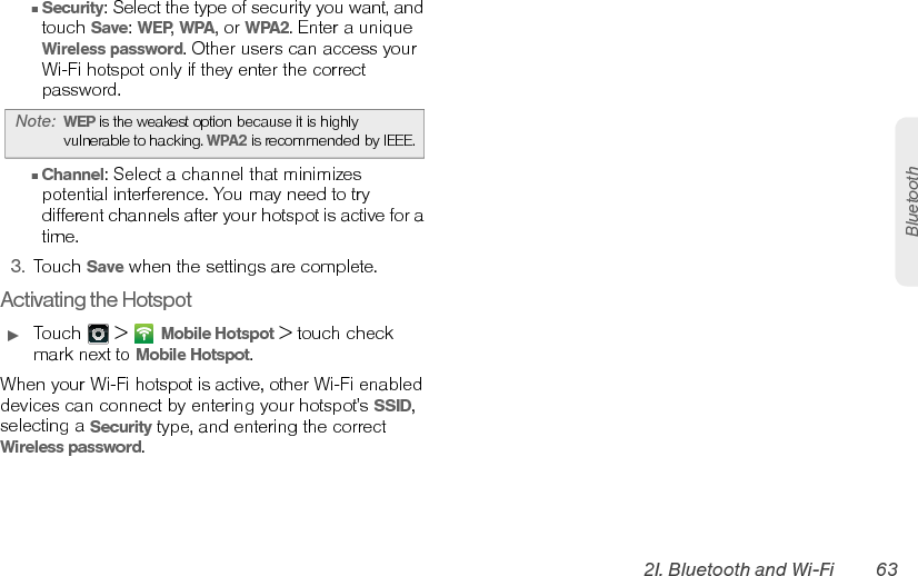 64 2I. Bluetooth and Wi-Fi