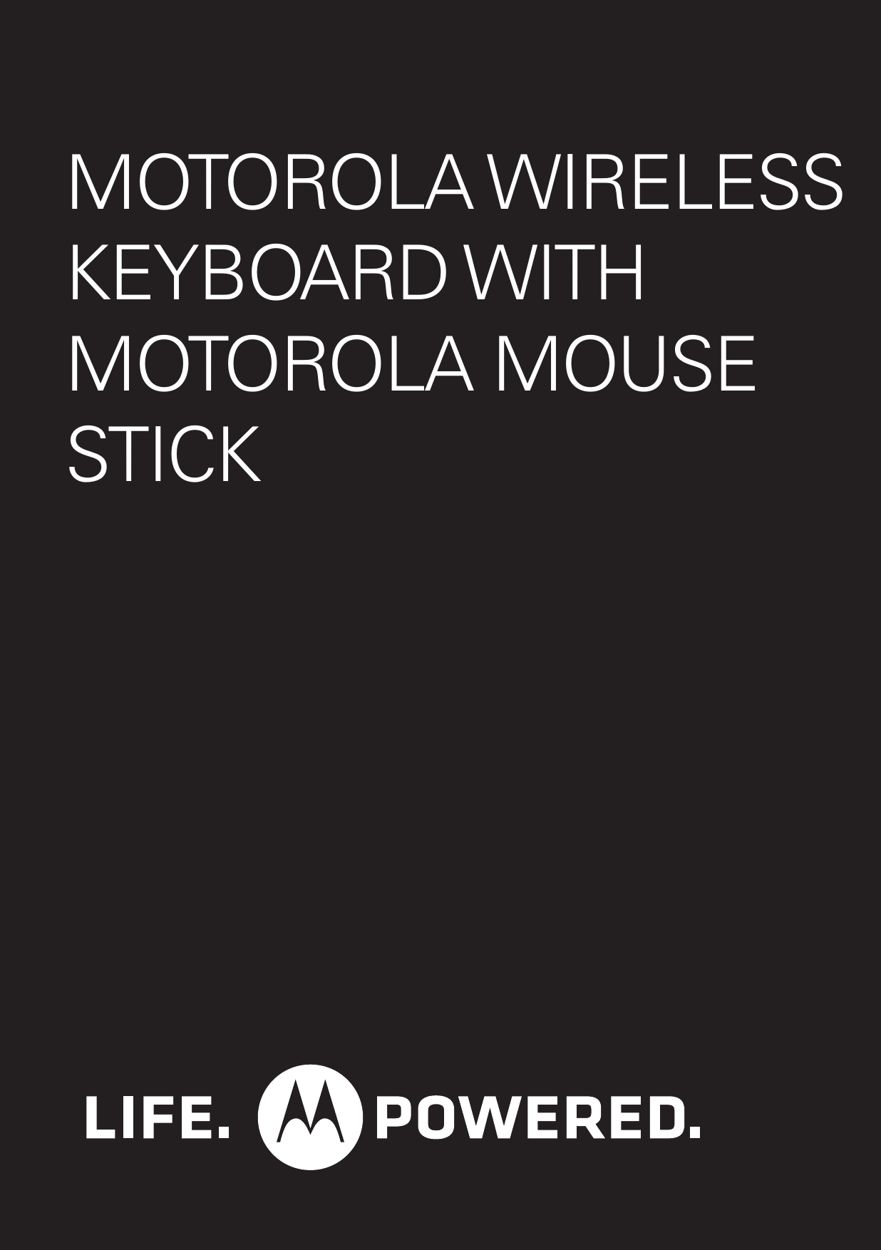 MOTOROLA WIRELESSKEYBOARD WITHMOTOROLA MOUSE STICK