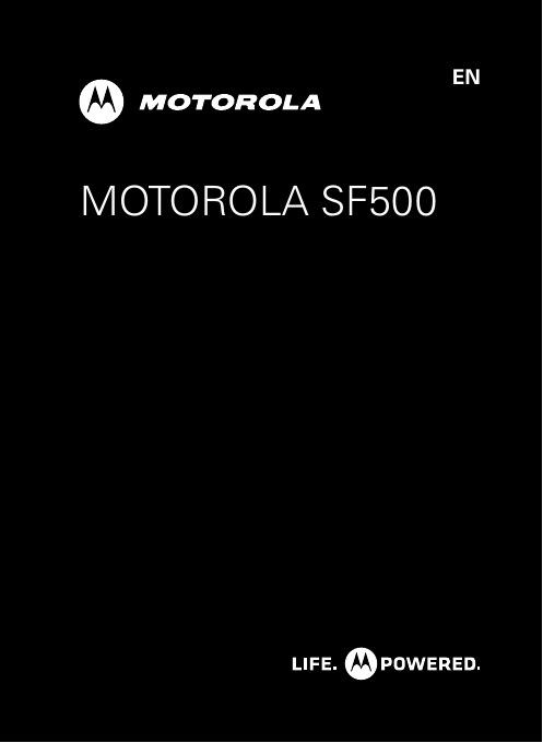 MOTOROLA SF500 EN