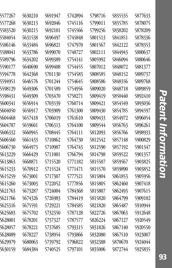 93Patent Information 557726755772685583520558405455861465588041558979655901775594778559495155981295598431560034156040505604468560478756063325606560560673056132295613863561523356152595615260562176356217665625316562568356280015628057562808956299795630159563021056302135630215563153856334845633786563420256406905642368564657656493065649309565691456569175657418565960156609455661433566497356664295668871567091256730015673003567328756743265675591567570256782015678221567822756800635684384569194756920465692101569649756968215699070569938956994085701130570124457015895703470570353957039095706019570631357084455710862571098757110015715520571552457173075722052572400457269835729221573235057373275737685573895457397925740525574289457451165745566574584857479705748727575414157544555754583575464557549565758271576071457613005761610576410057641115764730576474357667945771182577147157775215777856578436857844195784585578712857875775793315579386657968225797101579871657990115799256580151358015675802111580599258070125808585580858658090205809419580942158094305809433580954458120935812542581259058147985815507581557058158045815805581580758158205821820582272658262245831826583208058323885835006583553558357855838202584185158421225844943584609458480725848152584835658487185850440585454958547855854972585676358567665857148585719258595225859567585989058618535862460586249358647995865487586706358671275867140586751058706705872744587763358780755878209587833658783535880637588064658813775889737588976858898595892410589303658945975896054589626158989335900829590134759013575903825590385259059565907418590761559091025910944591264859205495920550592300759240445925835