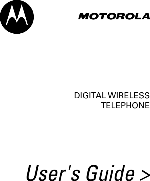 DIGITAL WIRELESSTELEPHONEUser&apos;s Guide &gt;