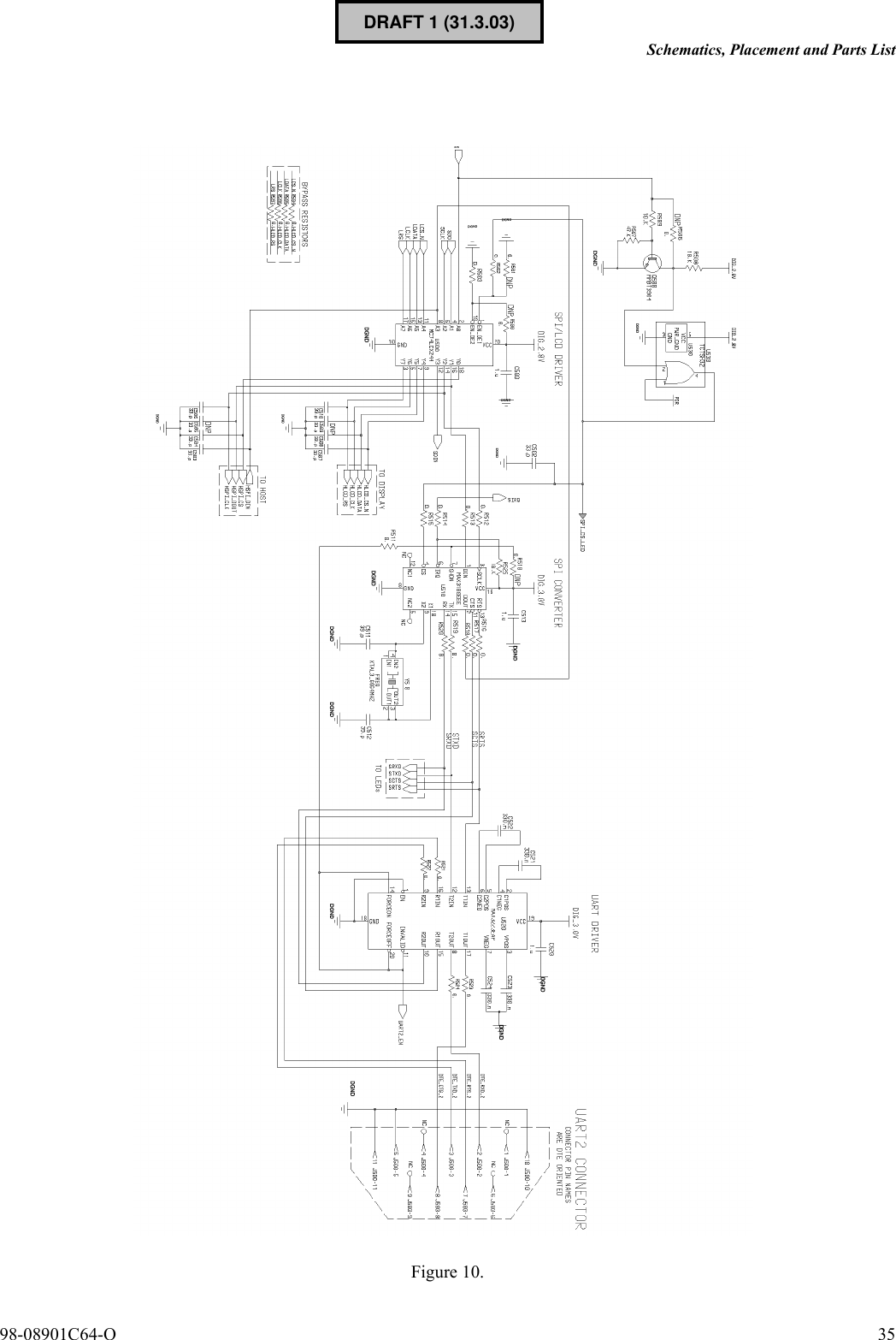 98-08901C64-O 35Schematics, Placement and Parts ListFigure 10.DRAFT 1 (31.3.03)