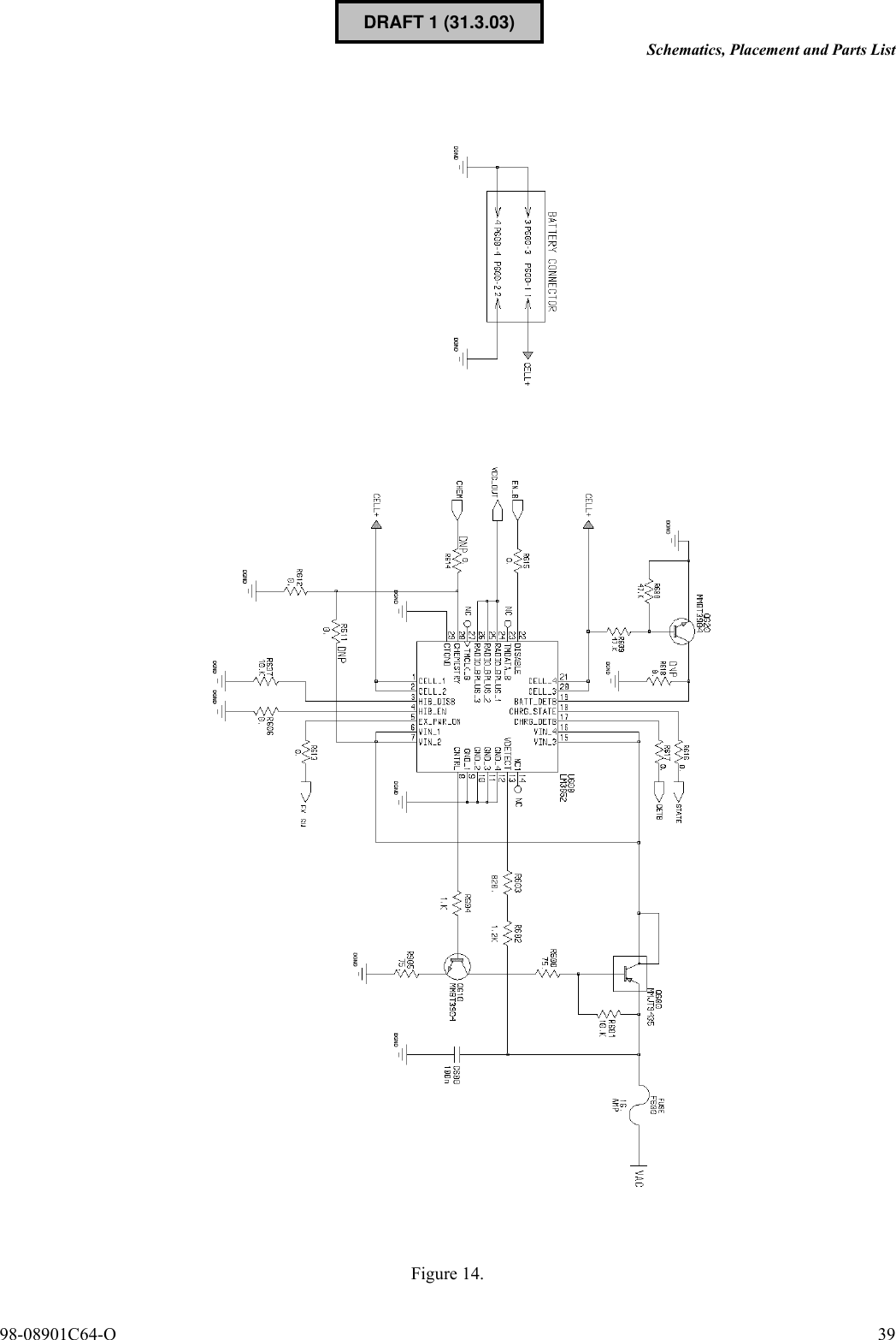 98-08901C64-O 39Schematics, Placement and Parts ListFigure 14.DRAFT 1 (31.3.03)