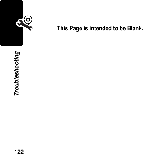 122TroubleshootingThis Page is intended to be Blank.