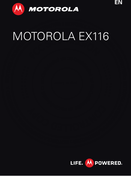 MOTOROLA EX116ENJanuary 12, 2012