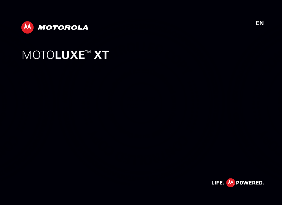 MOTOLUXETM XTEN2012.09.28 FCC